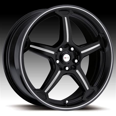 Focal F01 F-01 172 Gloss Black with Silver Accents Custom Rims Wheels ...