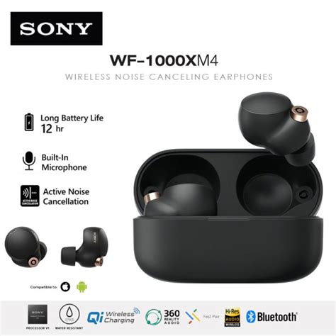 【6 Months Warranty】Sony WF-1000XM4 True Wireless Earphones Bluetooth ...