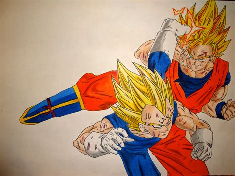 Vegeta vs Goku by Manthanaaa on DeviantArt