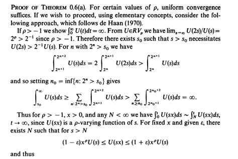 measure theory - For $\rho$-varying function with $\rho>-1$, $\lim_{t ...