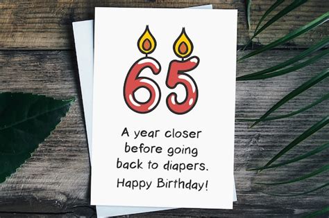 65th Birthday Card Funny 65th Birthday Gifts for Women Men | Etsy Australia