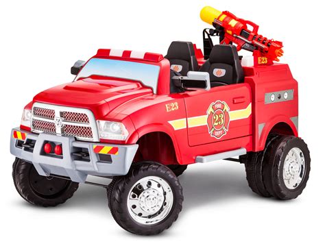 RAM 3500 Fire Truck Ride-On Toy by Kid Trax, Red – BrickSeek