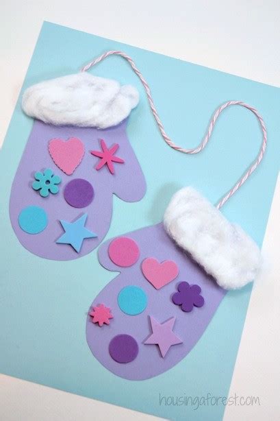 Winter Mitten Craft for Preschoolers | Housing a Forest