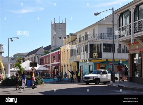 Nassau, Bahamas downtown street Stock Photo - Alamy