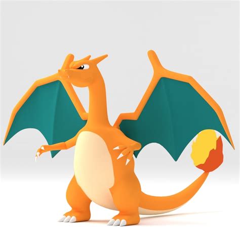 Low Poly Charizard 3D Model