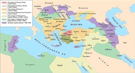 Ottoman Empire Timeline Map