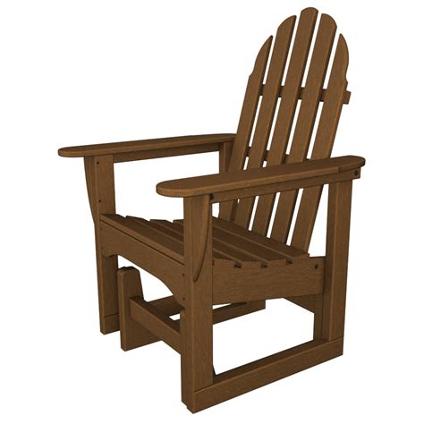 POLYWOOD® Polyresin Classic Adirondack Glider Chair