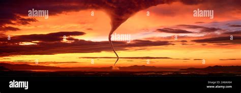 Tornado at sunset hi-res stock photography and images - Alamy