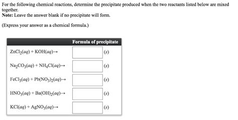 Solved 1. Write the net ionic equation for the precipitation | Chegg.com