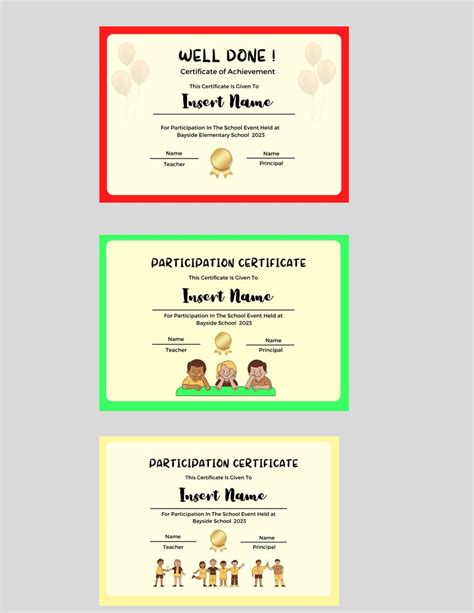 Printable Award Certificate for Kids, Instant Download Editable ...