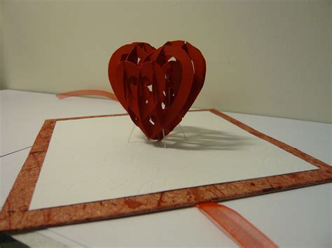 Valentine's Day Pop UP Card: 3D Heart Tutorial - Creative Pop Up Cards