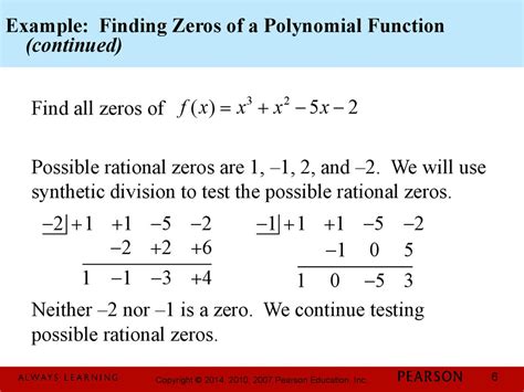 Chapter 3. Polynomial and Rational Functions. 3.4 Zeros of Polynomial ...