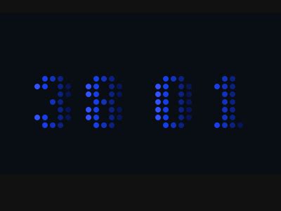 Dot Matrix Counter Animation by Rik Schennink on Dribbble