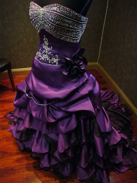 Royal Purple Wedding Dress Alternative Offbeat Custom Made to | Etsy