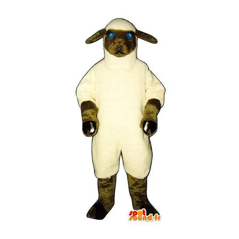 Purchase Mascot white and brown sheep. Sheep Costume in Mascots sheep