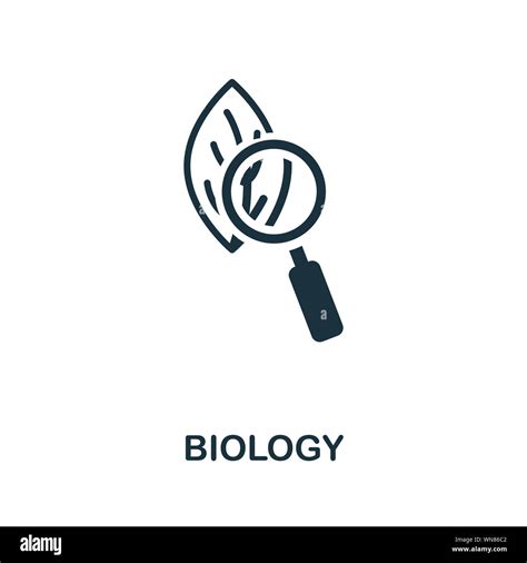 Biology icon symbol. Creative sign from education icons collection ...