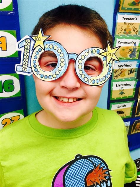 100th Day of School Activities | Glasses Craft | 100 day of school ...