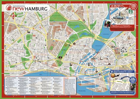 Hamburg hotel map