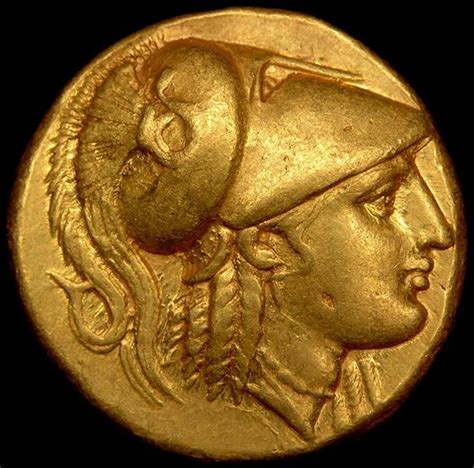 Alexander The Great, Gold Stater Coin, from 356 - 323 BC. | Alexander ...