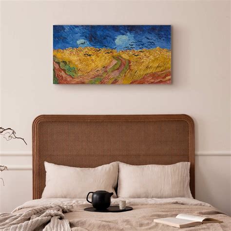 Reproduction sur toile Wheatfield With Crows - Vincent van Gogh ...