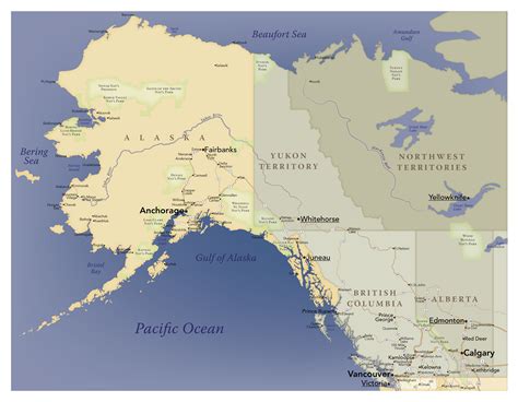 Pacific Northwest Map Usa