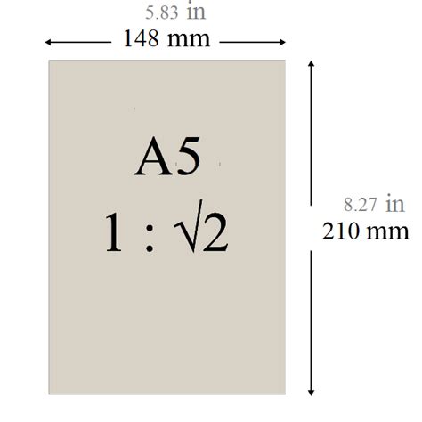 A5 Paper Size - Dimensions in inches, mm, cm, and pixels