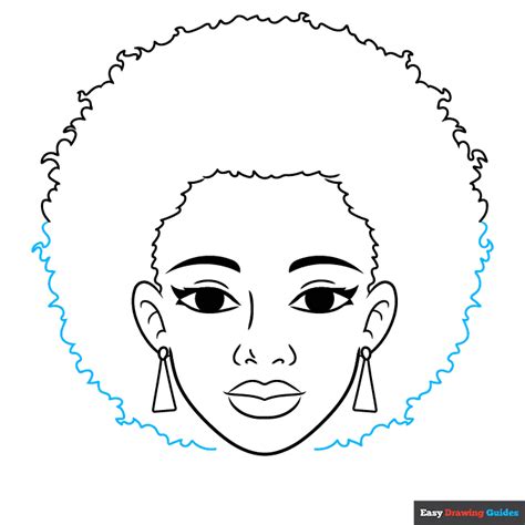 How to Draw Afro Hair - Really Easy Drawing Tutorial