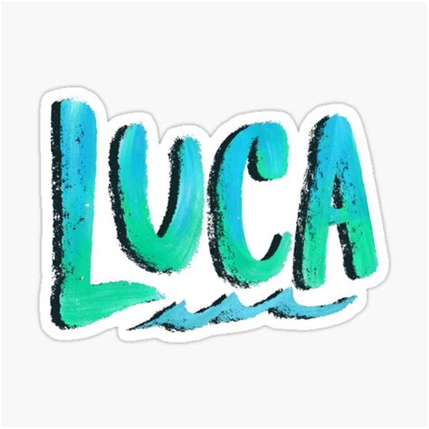 "Luca logo" Sticker for Sale by plumiingo | Redbubble