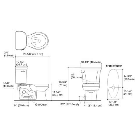 Kohler Wellworth Two-Piece Round-Front 1.28 GPF Toilet with Class Five ...