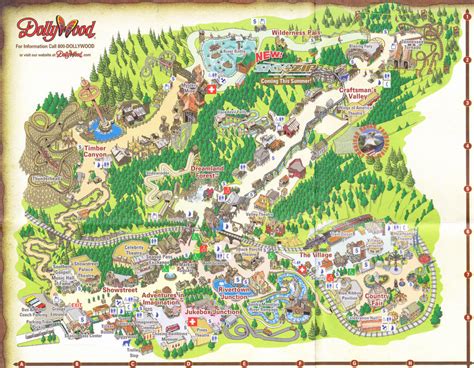 Dollywood - 2009 Park Map