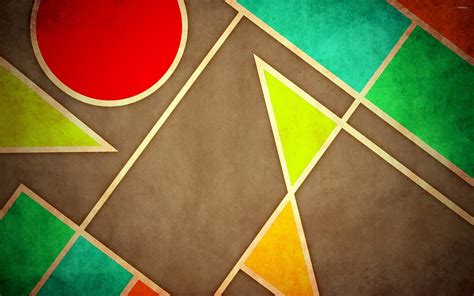 Pastel geometric shapes wallpaper - Digital Art wallpapers - #25189