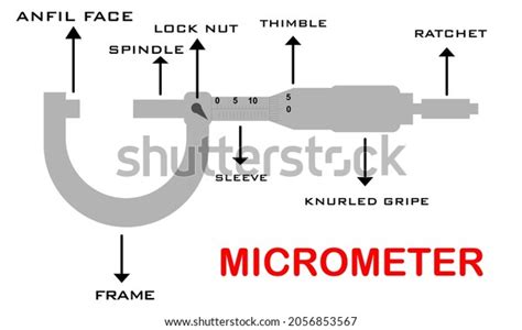 Micrometers Micrometer Part Icon Symbol On Stock Vector (Royalty Free ...