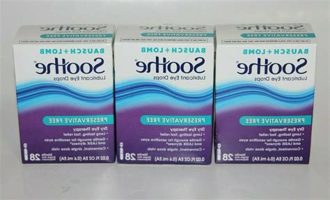 LOT SOOTHE PRESERVATIVE FREE EYE DROPS DRY EYE