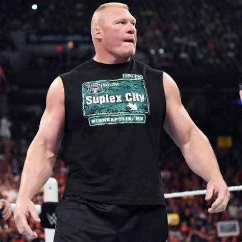 Brock Lesnar WORN & SIGNED Suplex City: Minneapolis T-Shirt | WWE Auction