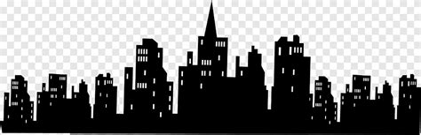 Batman Gotham City Skyline Silhouette Wall decal, kota, bangunan, teks ...