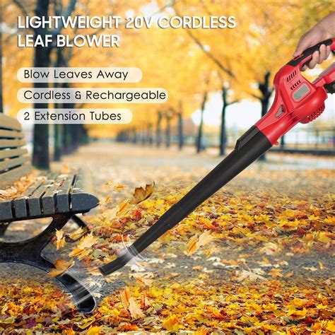 Free Shipping! 20V Cordless Leaf Blower with Battery and Charger ...