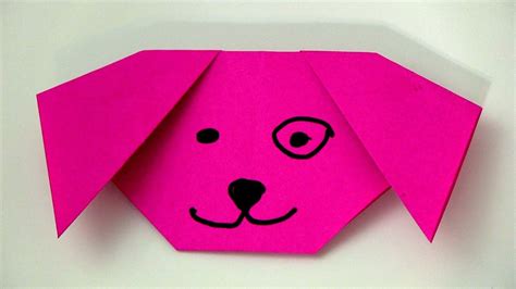 Origami - Dog Face - YouTube