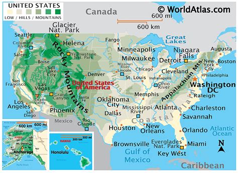 United States Map - World Atlas