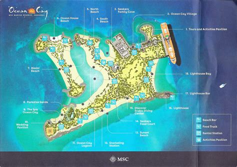 MSC Ocean Cay Marine Reserve Map