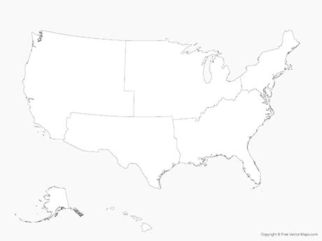 Blank Us Map With Regions - United States Map