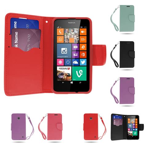 Leather Touch Magnetic Flip Phone Accessory Case for Nokia Lumia 635 | eBay