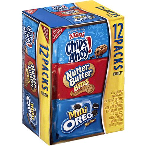 Nabisco Cookies Variety Pack - 12 PK | Peanut Butter & Nut | Fishers Foods