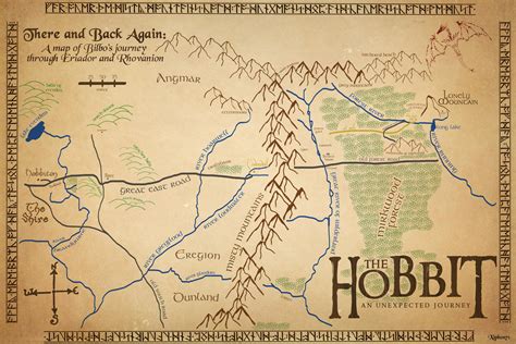 The Hobbit Map by Xiphos71 on DeviantArt