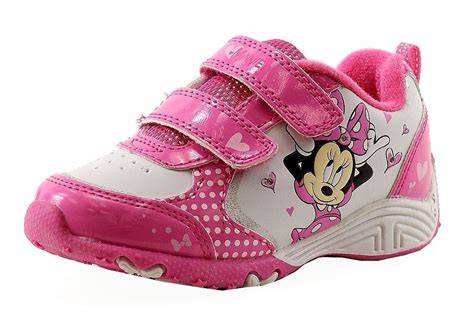 Disney Minnie Mouse Toddler Girl's White/Fuchsia Light Up Sneakers ...