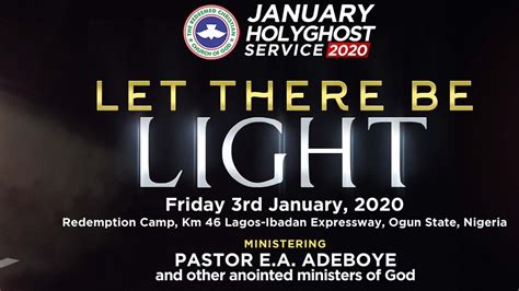 RCCG January 2020 Holy Ghost Service | Premium News24