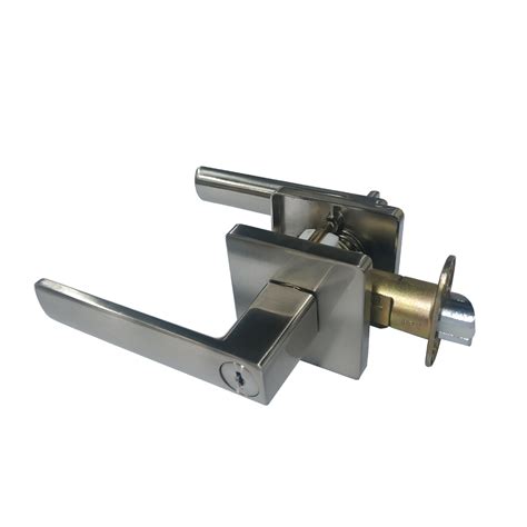 Key-in Lever Door Lockset – Square (Silver) – Home Central Philippines