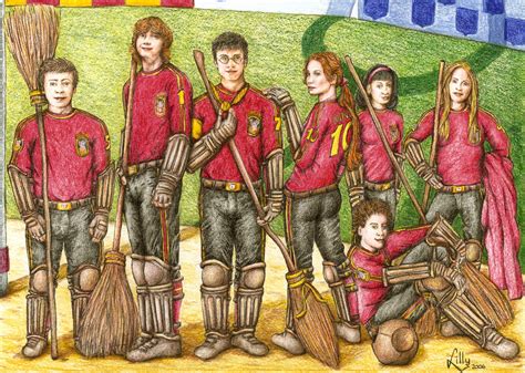 The Gryffindor Quidditch team - Quidditch Fan Art (24331138) - Fanpop