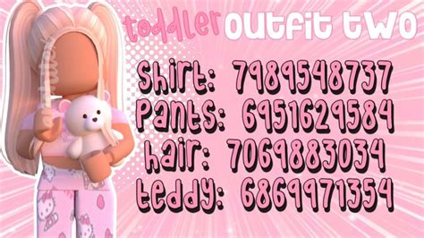 Roblox Codes, Roblox Roblox, Cute Outfits For Kids, Toddler Outfits ...