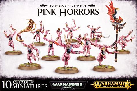 Buy Warhammer 40K - Age of Sigmar Daemons of Tzeentch Pink Horrors (10 ...