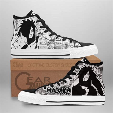 Naruto Converse - Madara Uchiha High Top Shoes | Anime Converse AG0512 ...